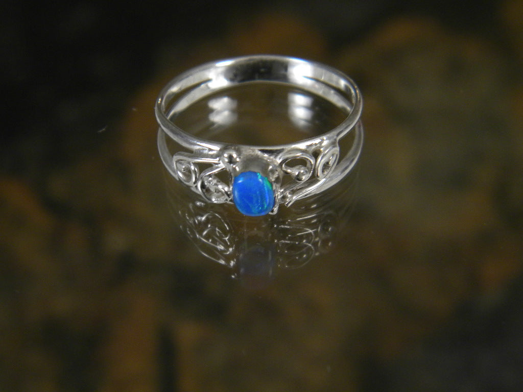 Caribbean Blue Opal Ring #LR62