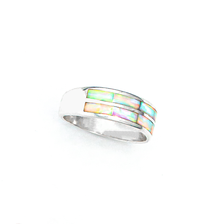 LR136-2R - White Opal Ring