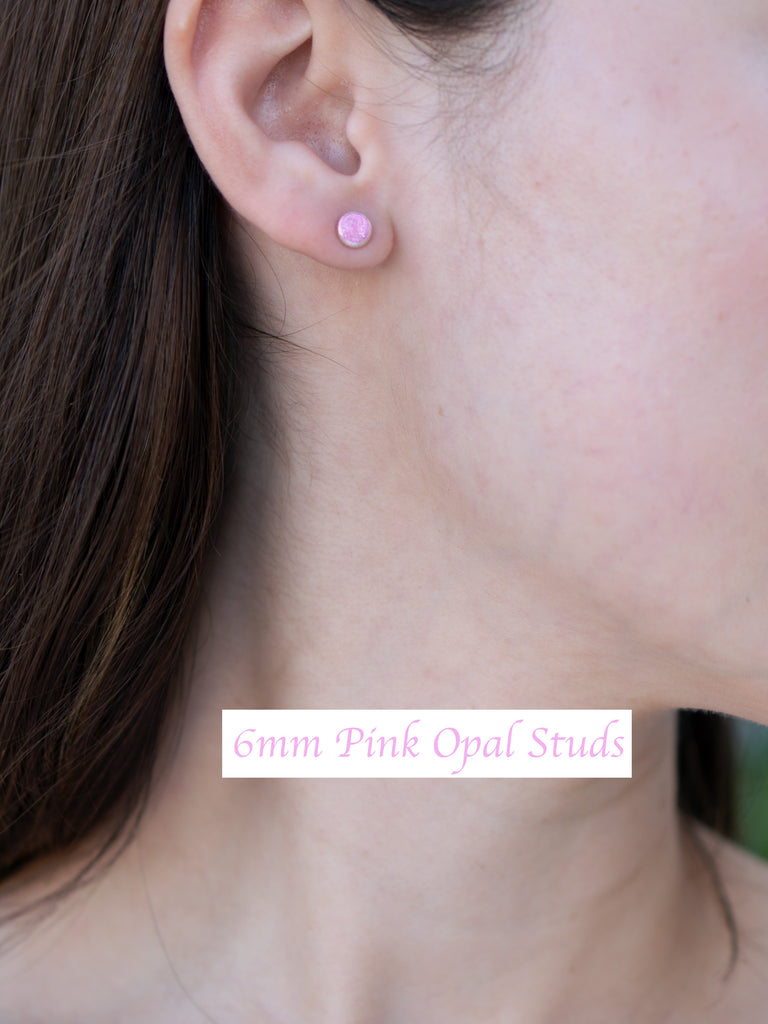 43-5S- Hypo Allergenic Opal Stud Earrings