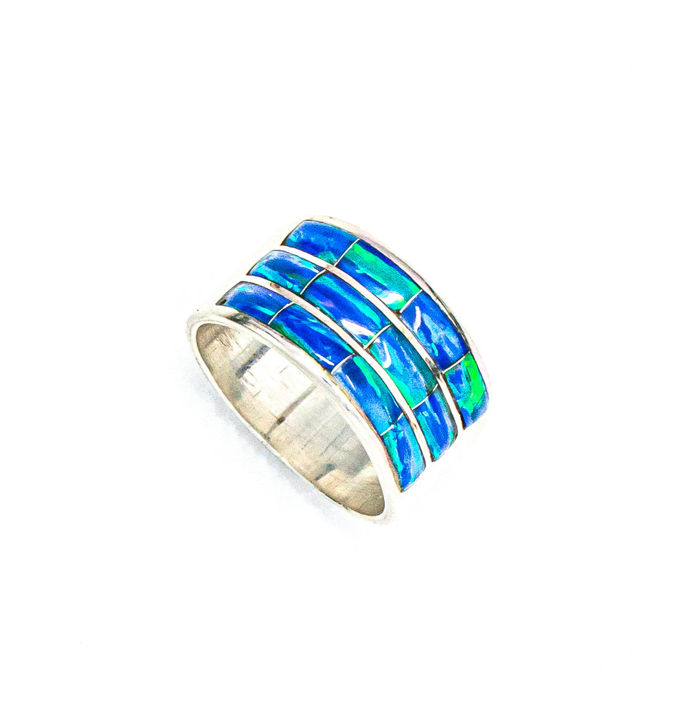 Caribbean Blue Opal Ring LR136-3R